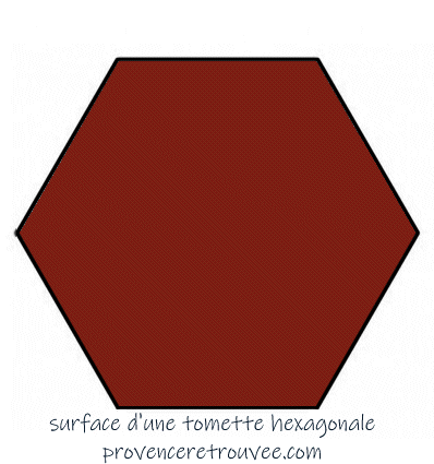 combien de tomettes hexagonales pour 1 mètre carré