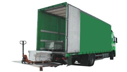 Livraison nationale par camion hayon